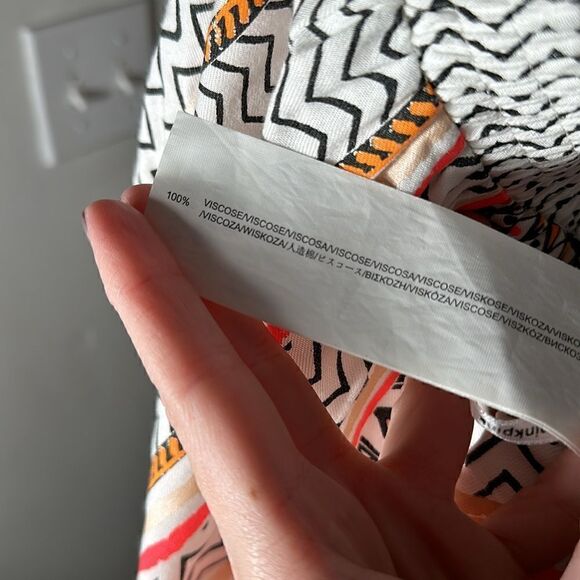 MINKPINK Space Cowboy Neon Orange Multi Color Pull On Short - Picture 10 of 10